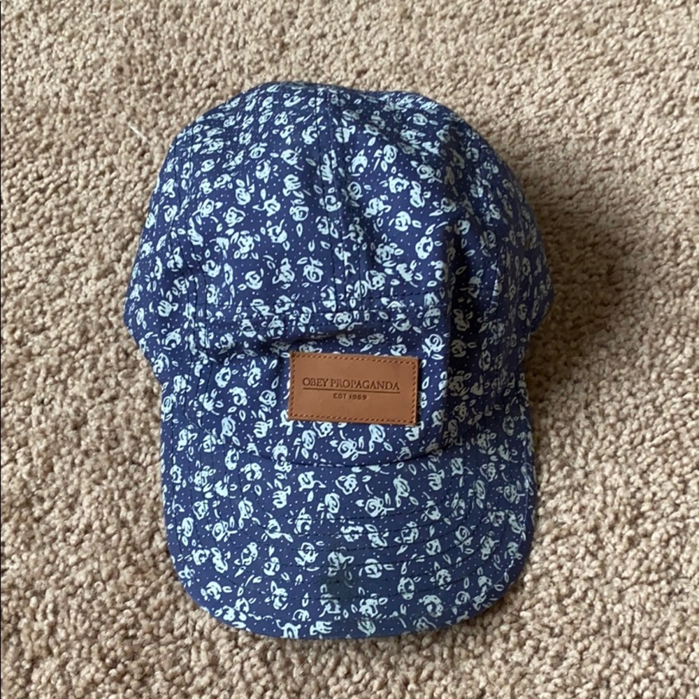 Obey Propaganda Floral Baseball Hat